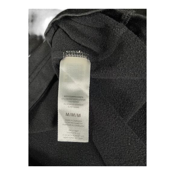 Reebok Long Sleeve Mens Athletic Base Layer Shirt Black Fleece Lining Sz Medium - Picture 9 of 9